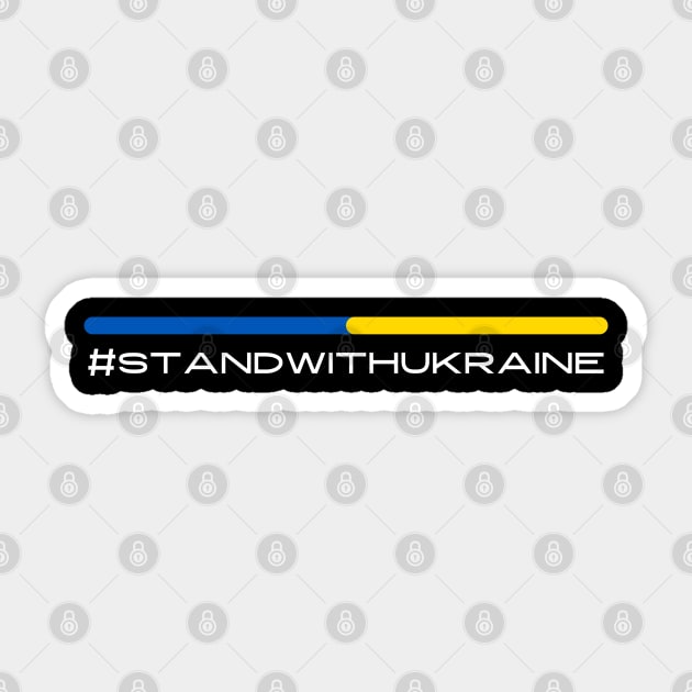 Stand With Ukraine Sticker by Creatifly Graphic Tees